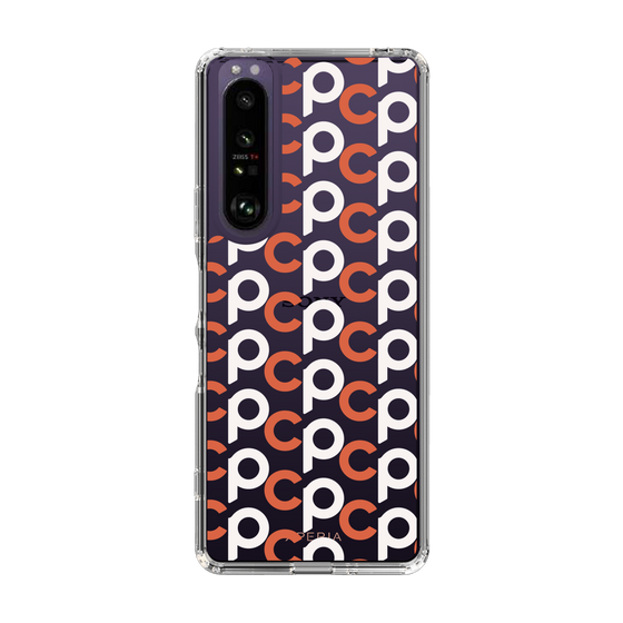 Slim Protection Case［ Original - CASEPLAY Initial All-over Pattern - Orange ］