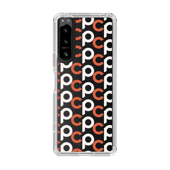 Slim Protection Case［ Original - CASEPLAY Initial All-over Pattern - Orange ］