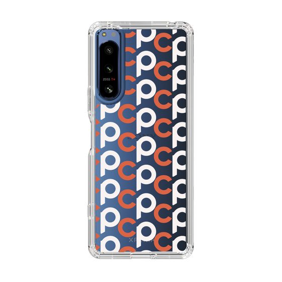 Slim Protection Case［ Original - CASEPLAY Initial All-over Pattern - Orange ］