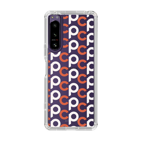 Slim Protection Case［ Original - CASEPLAY Initial All-over Pattern - Orange ］