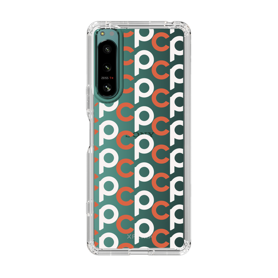 Slim Protection Case［ Original - CASEPLAY Initial All-over Pattern - Orange ］
