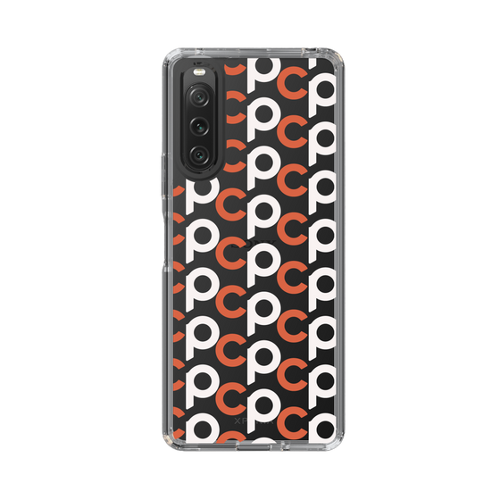 Slim Protection Case［ Original - CASEPLAY Initial All-over Pattern - Orange ］
