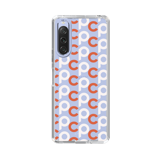 Slim Protection Case［ Original - CASEPLAY Initial All-over Pattern - Orange ］