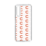 Slim Protection Case［ Original - CASEPLAY Initial All-over Pattern - Orange ］