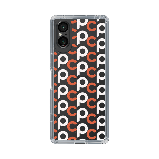 Slim Protection Case［ Original - CASEPLAY Initial All-over Pattern - Orange ］