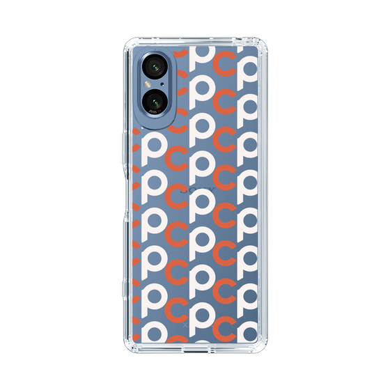 Slim Protection Case［ Original - CASEPLAY Initial All-over Pattern - Orange ］