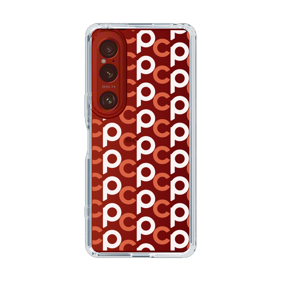 Slim Protection Case［ Original - CASEPLAY Initial All-over Pattern - Orange ］