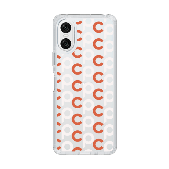 Slim Protection Case［ Original - CASEPLAY Initial All-over Pattern - Orange ］