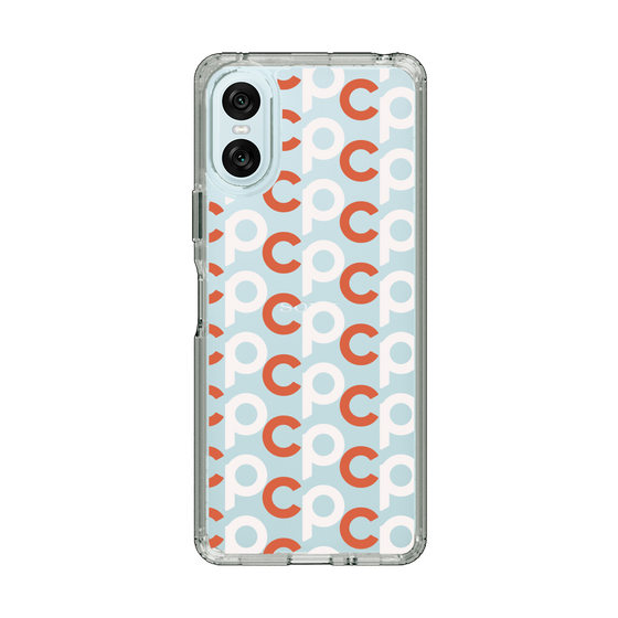 Slim Protection Case［ Original - CASEPLAY Initial All-over Pattern - Orange ］