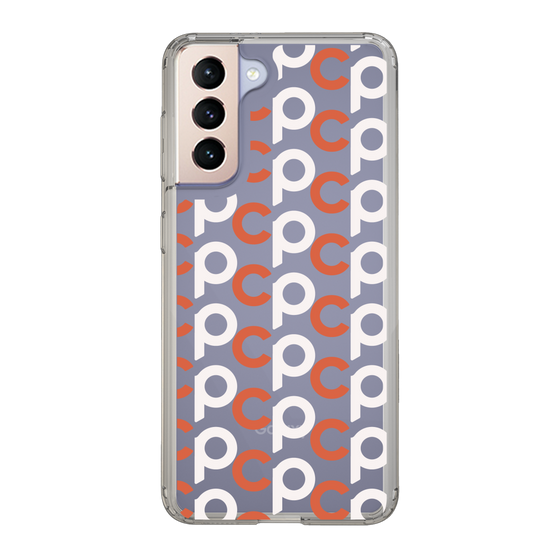 Slim Protection Case［ Original - CASEPLAY Initial All-over Pattern - Orange ］