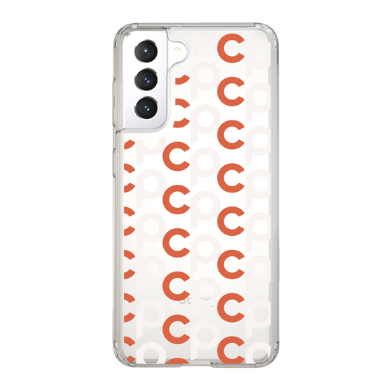 Slim Protection Case［ Original - CASEPLAY Initial All-over Pattern - Orange ］