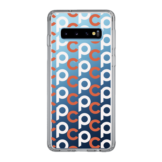 Slim Protection Case［ Original - CASEPLAY Initial All-over Pattern - Orange ］