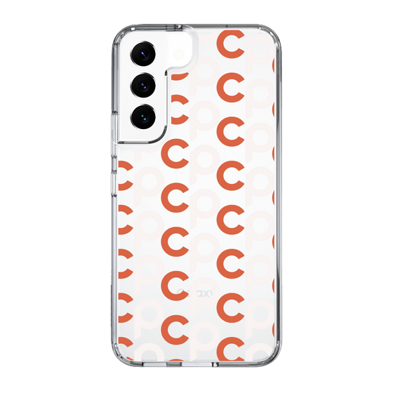 Slim Protection Case［ Original - CASEPLAY Initial All-over Pattern - Orange ］