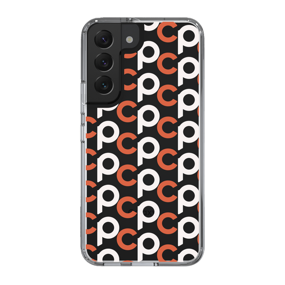 Slim Protection Case［ Original - CASEPLAY Initial All-over Pattern - Orange ］