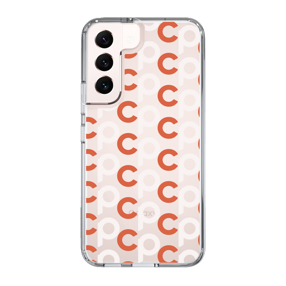 Slim Protection Case［ Original - CASEPLAY Initial All-over Pattern - Orange ］