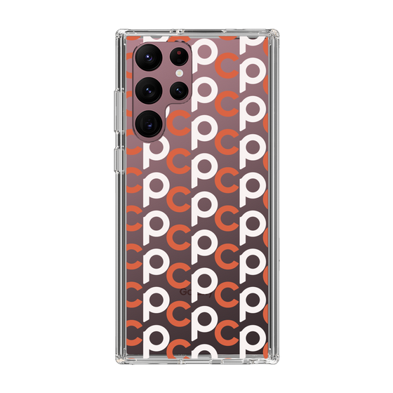 Slim Protection Case［ Original - CASEPLAY Initial All-over Pattern - Orange ］