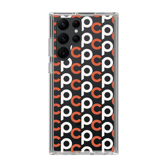 Slim Protection Case［ Original - CASEPLAY Initial All-over Pattern - Orange ］