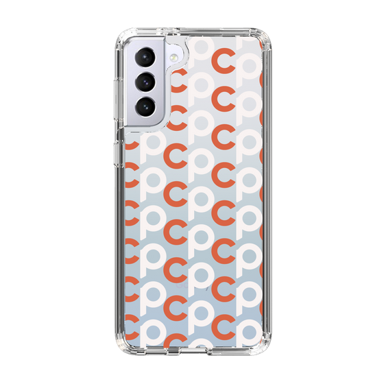 Slim Protection Case［ Original - CASEPLAY Initial All-over Pattern - Orange ］