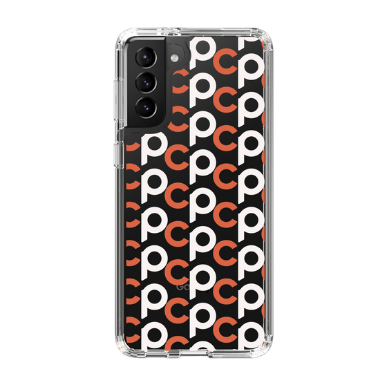 Slim Protection Case［ Original - CASEPLAY Initial All-over Pattern - Orange ］