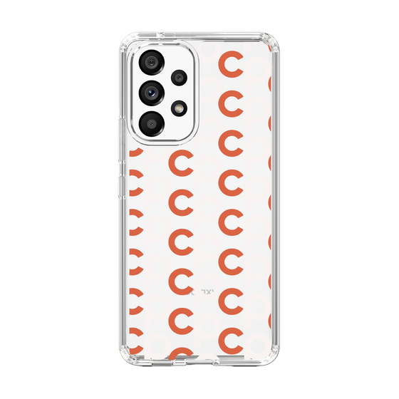 Slim Protection Case［ Original - CASEPLAY Initial All-over Pattern - Orange ］