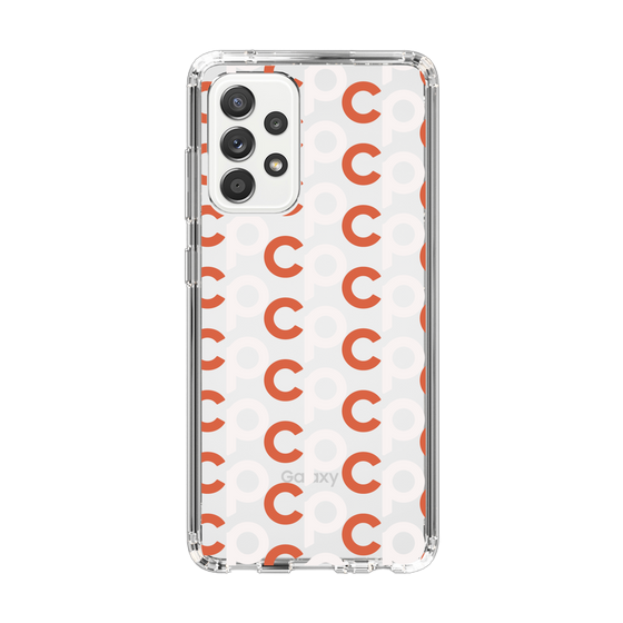 Slim Protection Case［ Original - CASEPLAY Initial All-over Pattern - Orange ］
