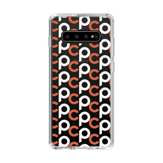 Slim Protection Case［ Original - CASEPLAY Initial All-over Pattern - Orange ］
