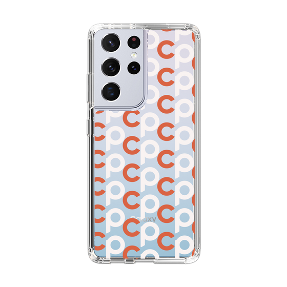 Slim Protection Case［ Original - CASEPLAY Initial All-over Pattern - Orange ］