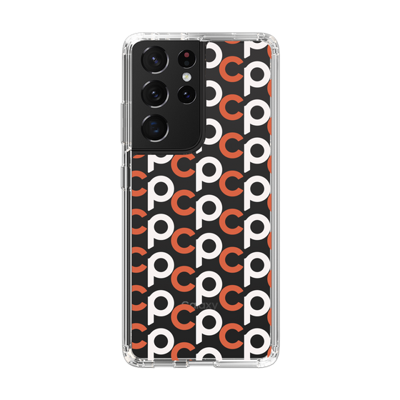 Slim Protection Case［ Original - CASEPLAY Initial All-over Pattern - Orange ］