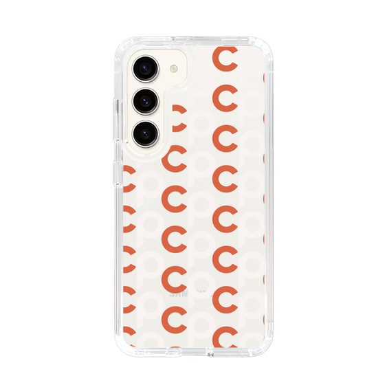 Slim Protection Case［ Original - CASEPLAY Initial All-over Pattern - Orange ］