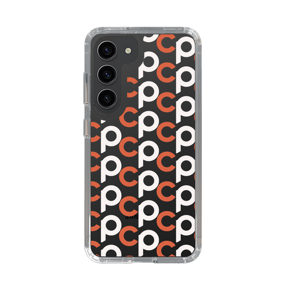 Slim Protection Case［ Original - CASEPLAY Initial All-over Pattern - Orange ］