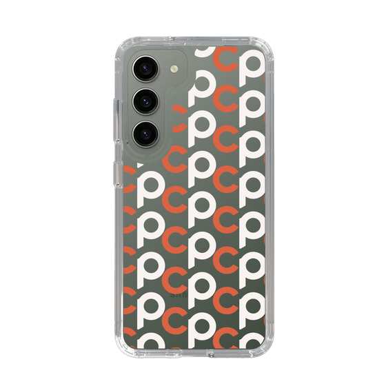 Slim Protection Case［ Original - CASEPLAY Initial All-over Pattern - Orange ］