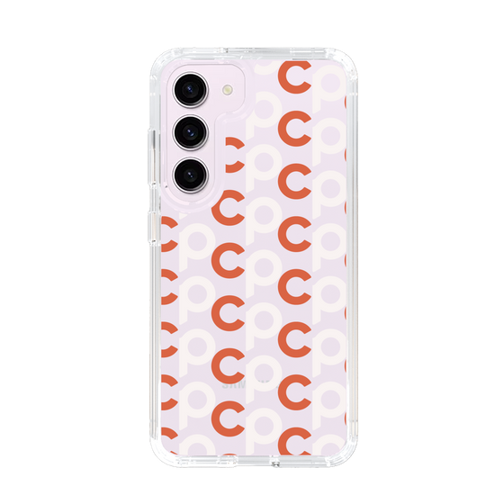Slim Protection Case［ Original - CASEPLAY Initial All-over Pattern - Orange ］