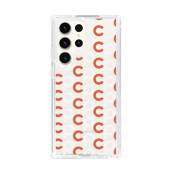 Slim Protection Case［ Original - CASEPLAY Initial All-over Pattern - Orange ］