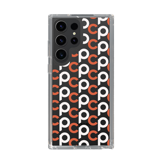 Slim Protection Case［ Original - CASEPLAY Initial All-over Pattern - Orange ］