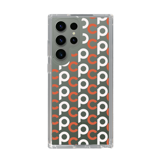 Slim Protection Case［ Original - CASEPLAY Initial All-over Pattern - Orange ］
