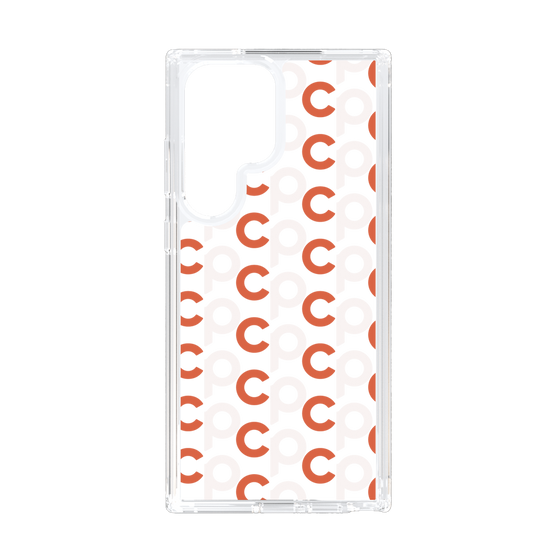 Slim Protection Case［ Original - CASEPLAY Initial All-over Pattern - Orange ］