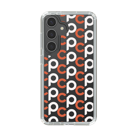 Slim Protection Case［ Original - CASEPLAY Initial All-over Pattern - Orange ］
