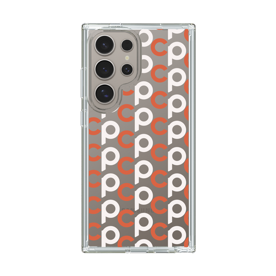 Slim Protection Case［ Original - CASEPLAY Initial All-over Pattern - Orange ］