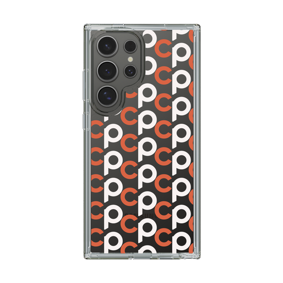 Slim Protection Case［ Original - CASEPLAY Initial All-over Pattern - Orange ］