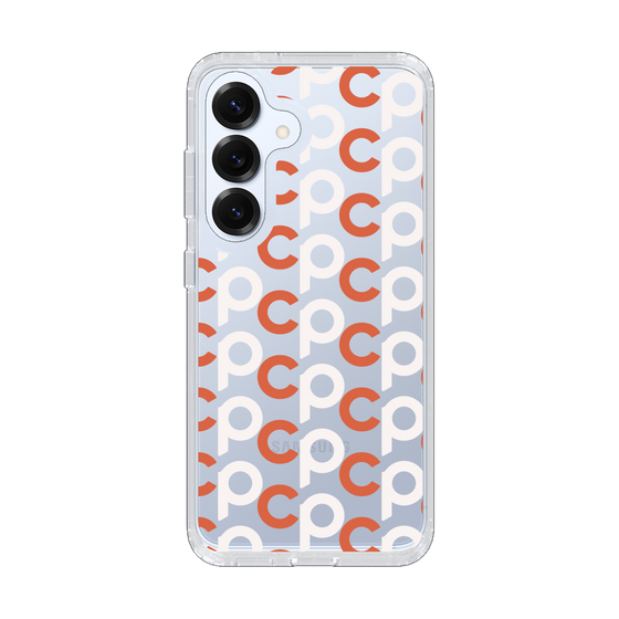 Slim Protection Case［ Original - CASEPLAY Initial All-over Pattern - Orange ］