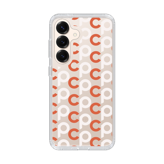 Slim Protection Case［ Original - CASEPLAY Initial All-over Pattern - Orange ］