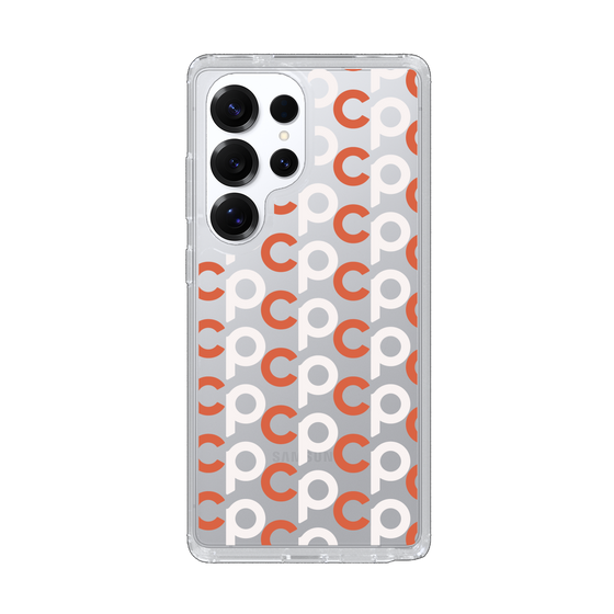 Slim Protection Case［ Original - CASEPLAY Initial All-over Pattern - Orange ］