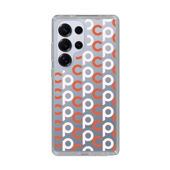 Slim Protection Case［ Original - CASEPLAY Initial All-over Pattern - Orange ］