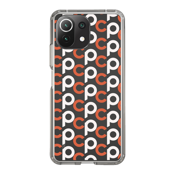 Slim Protection Case［ Original - CASEPLAY Initial All-over Pattern - Orange ］