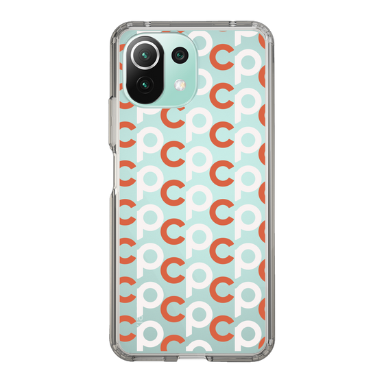 Slim Protection Case［ Original - CASEPLAY Initial All-over Pattern - Orange ］