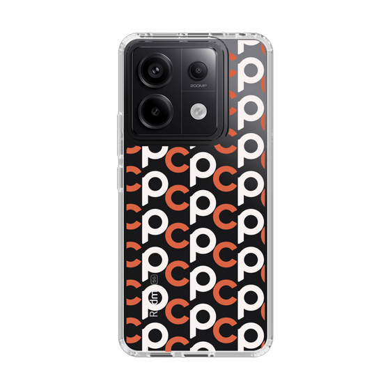 Slim Protection Case［ Original - CASEPLAY Initial All-over Pattern - Orange ］