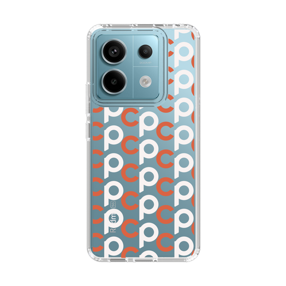 Slim Protection Case［ Original - CASEPLAY Initial All-over Pattern - Orange ］