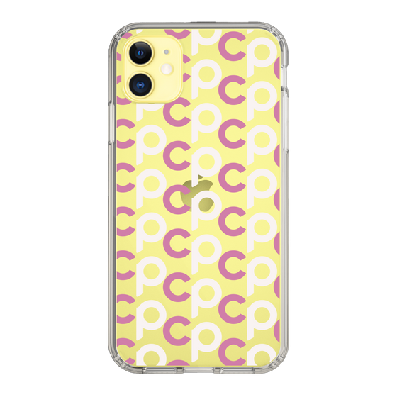 Slim Protection Case［ Original - CASEPLAY Initial All-over Pattern - Pink ］