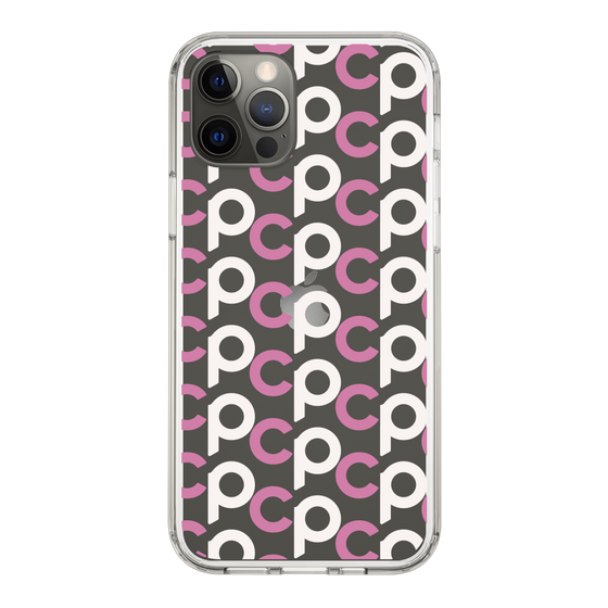 Slim Protection Case［ Original - CASEPLAY Initial All-over Pattern - Pink ］
