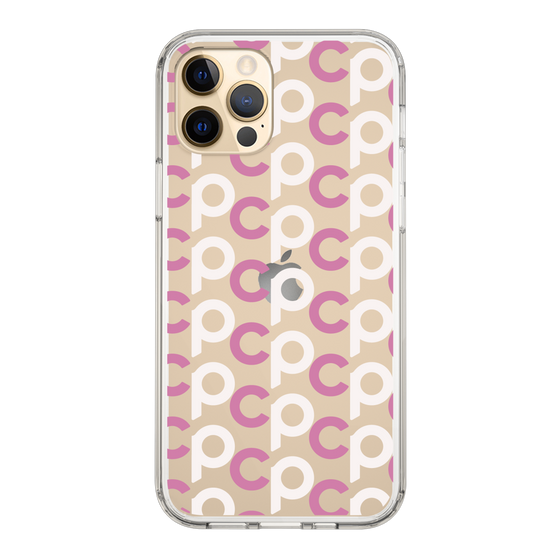 Slim Protection Case［ Original - CASEPLAY Initial All-over Pattern - Pink ］